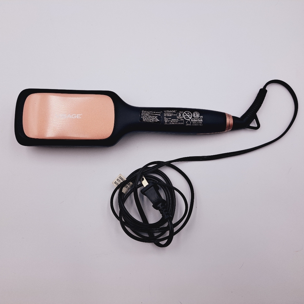 Visage Pro Style Hair Straightening Brush With Adjustable Heat Settings